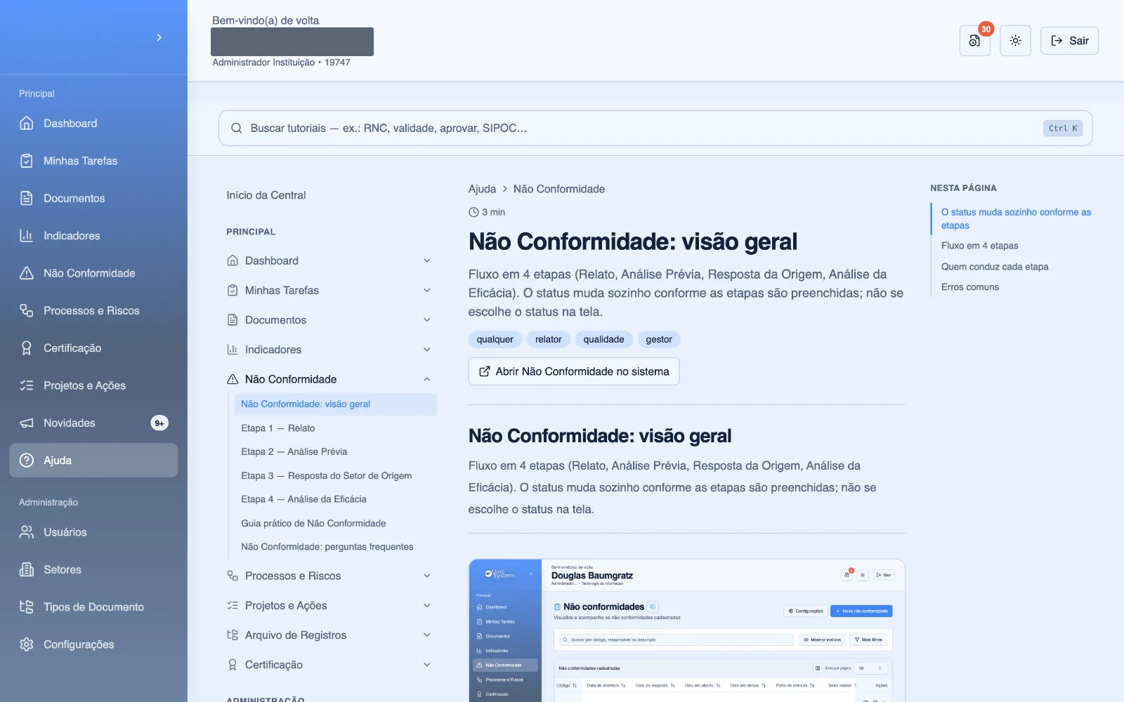 Artigo da Central de Ajuda com passo a passo e perguntas frequentes